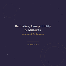 Load image into Gallery viewer, Remedies, Compatibility & Muhurta: Advanced Techniques — Semester 5