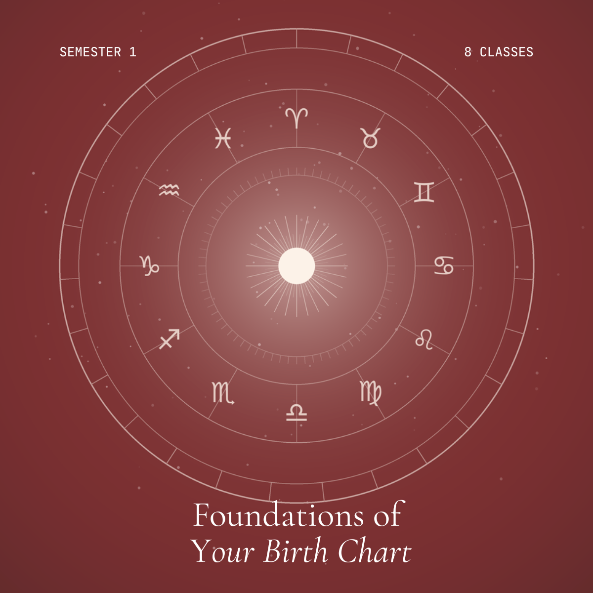Foundations of Your Birth Chart — Semester 1