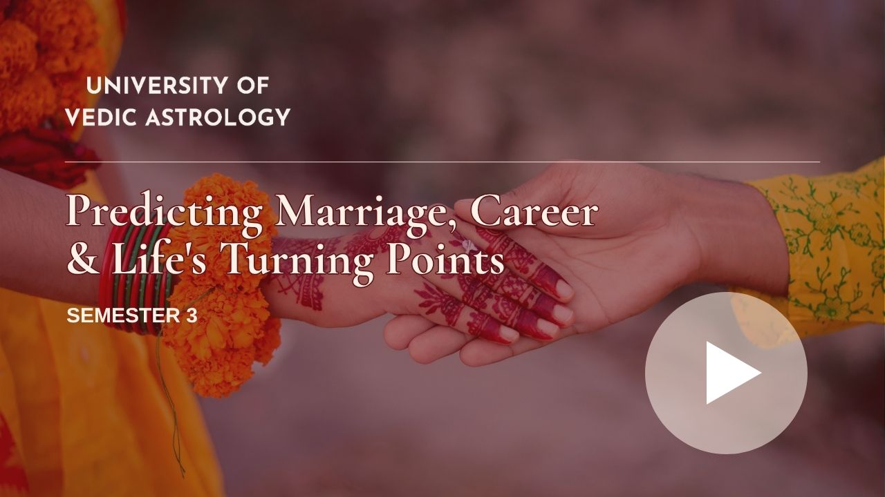Predicting Marriage, Career & Life's Turning Points — Semester 3