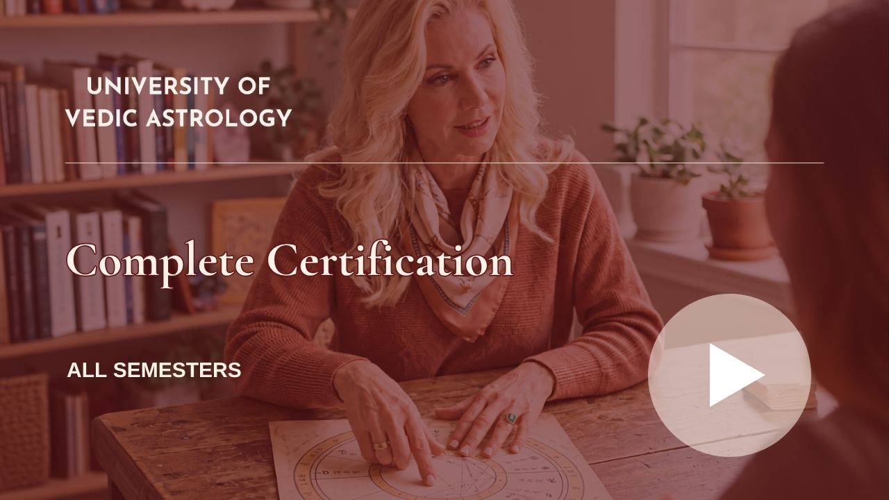 Complete Certification - The University of Vedic Astrology