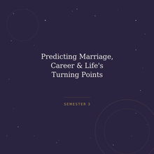 Load image into Gallery viewer, Predicting Marriage, Career &amp; Life's Turning Points — Semester 3
